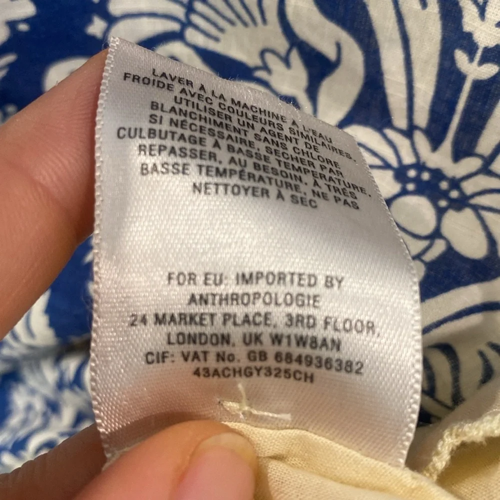 Anthropologie Vanessa Virginia Inez Swing Dress on Bohemian Paisley Floral SZ 4 - Picture 12 of 12